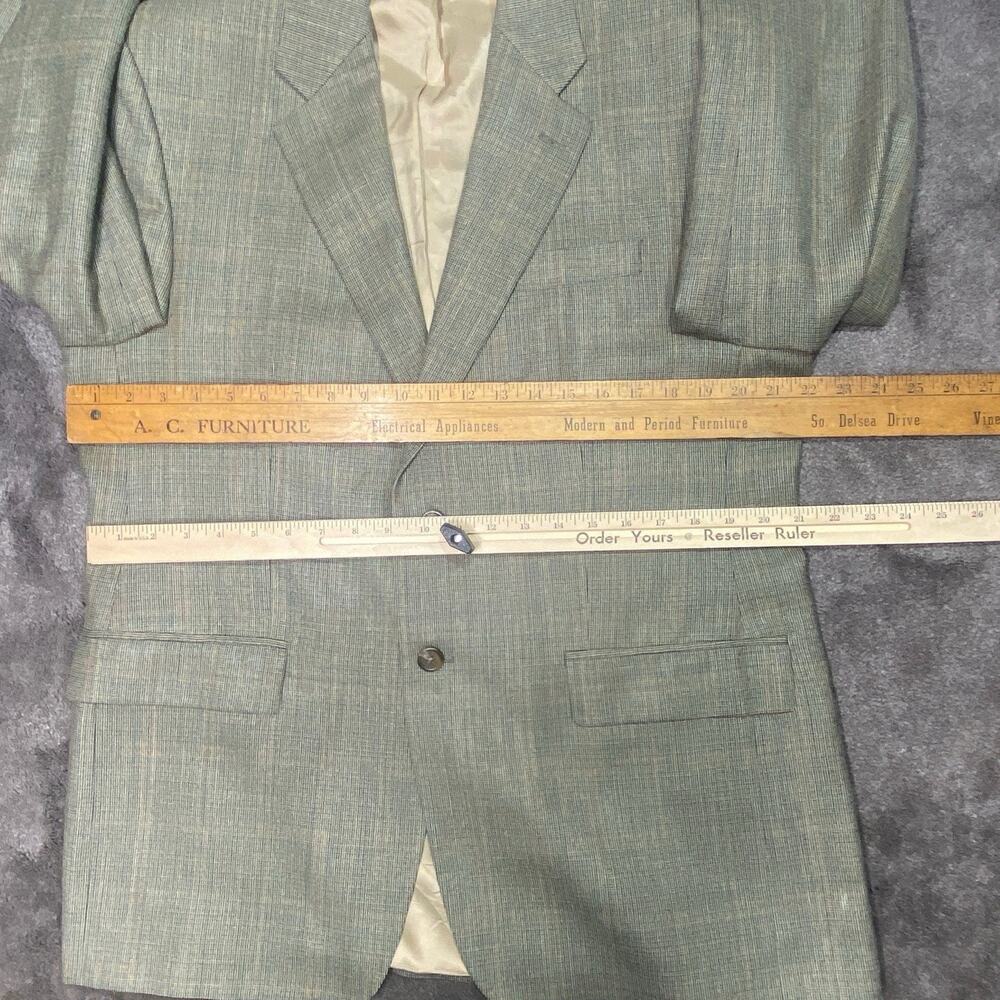 Lauren Ralph Lauren Men 42R Blazer Sport Coat Wool Silk‎ Brown Umber Glenn Plaid - Picture 10 of 16